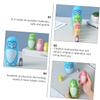 BESPORTBLE 5Pcs Wooden Owl Nesting Dolls Bright Russian Matryoshka for Home Decoration Solid Craftsmanship view 4