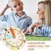 HOODANCOS Educational Wooden Teaching Clock for Colorful Recognition Learning Model Safe Sturdy Wood Early Learning Clock for Development view 3