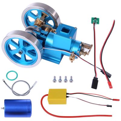 Steam Engine Model Kits, Working Mini Internal Combustion Engine, Gasoline & Diesel Powered Engine for Desktop Mechanical Demonstration & STEM Education