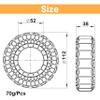 MEUS RACING Soft Silicone Rubber Inserts for 118-122mm 1.9" Tires (Soft) view 2