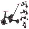 HONEY JOY Tricycle, 5-in-1 Folding Kids Trike w/Adjustable Push Handle & Seat, Baby Balance Bike w/Removable Pedals, Toddler Tricycle for Preschool Boys Girls Aged 18-60 Months (Pink) view 1