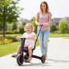 HONEY JOY Tricycle, 5-in-1 Folding Kids Trike w/Adjustable Push Handle & Seat, Baby Balance Bike w/Removable Pedals, Toddler Tricycle for Preschool Boys Girls Aged 18-60 Months (Pink) view 2