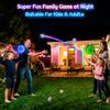 Elecdemic 3D LED Light Up Toss Catch Ball Game Set Toys Baseball Throw Paddle Gifts Back Yard Outdoor Camping Yard Glow Dark Party Favors Age 5 6 7 8 9 10 11 12 Years Old Boy Girl Kid Adult Family view 4