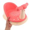 BESPORTBLE Ergonomic Bathtub Seat with Anti-Slip Suction Base Comfortable Bath Chair for Months Multi-Functional Shower Seat for Safe Sit-up and Play Pink Design view 4