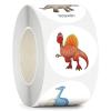 1000pcs 1'' Round Dinosaur Stickers for Teacher Reward Stickers School Supplies Animal Incentive Roll Sticker for Home(C 2Roll (1000pcs)) view 3
