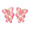 5 * 4cm Retro Alloy Enamel Butterfly Earrings For Women,blue,5 * 4cm view 2