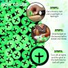 Seenelling 24 Pcs Christian Glow in the Dark Bouncy Balls Jesus Cross Rubber High Bouncing Balls Christian Party Favor Religious Classroom Gifts (Green) view 3