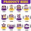 12Pcs Purple and Yellow Graduation Decorations Honeycomb Centerpieces, Class of 2026 Graduations Centerpieces for Tables Purple and Yellow Congrats Grad Graduation Table Decoration Grad Centerpiece view 3