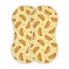 Sletend Hot Dog Muslin Burp Cloths for Baby Boys and Girls - 2-Pack Ultra Absorbent Muslin Washcloths, Newborn Towel, Milk Spit Up Rags, Burp Cloth Bibs, 22 x 11 Inch view 1