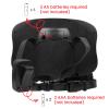 Plantureco Baby Car Mirror with LED Light & Remote Control - Night Vision Rear Facing Car Seat Mirror, Adjustable Shatterproof Safety Mirrors for Backseat Infant, Universal Fit for Cars, SUVs (Black) view 3