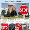 31"x31" Solar-Powered LED Stop Sign with Flashing Lights & Easy U-Clamp Installation - Ideal for Streets, Crosswalks, & Parking Lots - Enhanced Visibility & Safety view 3