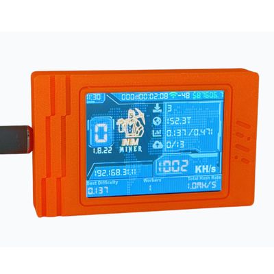 QioTechMiner NM Miner 1005K Mini Lottery Solo Miner BTC Miner NerdMiner V2 Max ESP32 2.8 inch Smart Display Educarion Fun BTC Table Gadget Lucky Miner
