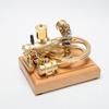 Steam Engine Model Kits That Works, 1.9cc Horizontal Single-Cylinder 4-Stroke Three-Wheeler Internal Combustion Engine for Desktop Mechanical Demonstration & STEM Education view 4