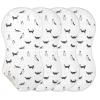 Sletend Muslin Baby Burp Cloths, Siberian Husky Dog Muslin Washcloths Baby Bibs Rags Comfy Soft Absorbent in for Newborn Boys and Girls 4 Piece 22 x 11 Inch view 1