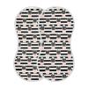 Sletend Cactus Black and White Stripes Muslin Burp Cloths for Baby Boys and Girls - 2-Pack Ultra Absorbent Muslin Washcloths, Newborn Towel, Milk Spit Up Rags, Burp Cloth Bibs, 22 x 11 Inch view 1