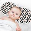 Sletend Cactus Black and White Stripes Muslin Burp Cloths for Baby Boys and Girls - 2-Pack Ultra Absorbent Muslin Washcloths, Newborn Towel, Milk Spit Up Rags, Burp Cloth Bibs, 22 x 11 Inch view 4