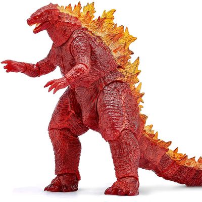 JTJTJ Dinosaur Doll Model Decoration - derived from Animal Movie Series Toys - with Multiple Movable Joints (Red)