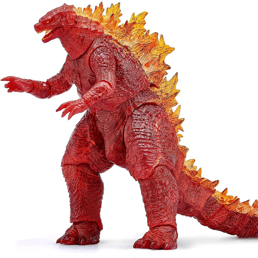 JTJTJ Dinosaur Doll Model Decoration - derived from Animal Movie Series Toys - with Multiple Movable Joints (Red)