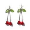 8.8 * 1.6cm Halloween Fruit Skull Long Pendant Earrings For Women,purple,8.8 * 1.6cm view 2
