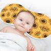Sletend Muslin Baby Burp Cloths Set of 1, Soft Yellow Sunflowers Absorbent Muslin Washcloths, Bibs, Face Towel for Newborn Boys Girls, 22 x 11 Inch view 4