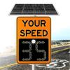 Wireless Solar Traffic Speed Display - Radar & Remote Control, 3-Digit LED Panel, Digital Speed Detector for Streets & Neighborhoods, 27" x 20", Orange view 1