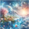 Climate Change and Natural Fertility Melting Ice and Blooming Flowers in Dreamy for GRAP 500 Piece Jigsaw Puzzle for Adults Challenging Wooden Puzzles 500 Pieces Gift for Women Men 20.5x15 Inch view 1
