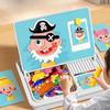 Magnetic Face Puzzles for Toddlers, Magnetic Puzzle Face Dress Up, Educational Facial Expression Learning Puzzle for Kids (Face-Changing Show) view 3