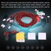 RC Flashing Light System Kit 8 LED Simulation Flashing Lights for RC Airplane Helicopter with Remote Control Mode Plastic White Red Green 600mm Cable view 3