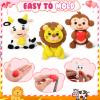 Capoda 18 Sets Valentine's Day Gifts Craft Kit Air Dry Clay Kits DIY Modeling Clay Valentines Art Crafts Set for Kids Party Favors School Prizes Classroom Exchange Gift Activities view 4