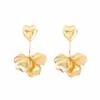 8.7 * 3cm Vintage Alloy Leaf Tassel Petal Earrings,golden,8.7 * 3cm view 1