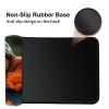 HGGJFLYX Playmat for MTG, 24x14 Inch for TCG Playmat with Non-Slip Rubber Base, Smooth Surface Stitched Edges, Magic Card Game Mat with Storage Bag, and Desk Mousepad, Flower Cow view 3