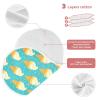 Sletend Ice Cream Cone Muslin Burp Cloths for Baby Boys and Girls - 2-Pack Ultra Absorbent Muslin Washcloths, Newborn Towel, Milk Spit Up Rags, Burp Cloth Bibs, 22 x 11 Inch view 3