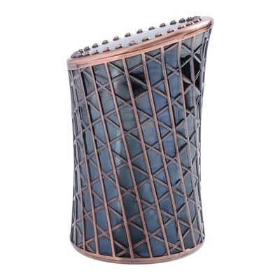 Beaupretty Electroplated Retro Dice Cup with Relief Design Professional Bar Dice Holder for Table Games for Indoor Entertainment and Travel Classy Vintage Style Game Accessory