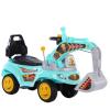 Wiggle Car Toy Tractors for Kids Ride On Excavator Music Sounds Digger Scooter Bulldozer Toddler Construction Truck Under Seat Storage(Blue,Twist car+6 Toy car+Pedals) view 1