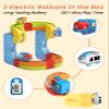 Electric Train Set for Kids with 2 Trains, Infinity Racer 3D Train, DIY Railway Block- Cube Track Train Toys, STEM Gravity-Defying Magnetic Train Track for Boys Girls 4 5 6 7 8+ (Large) view 4