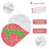 Sletend Watermelon Muslin Burp Cloths for Baby Boys and Girls - 2-Pack Ultra Absorbent Muslin Washcloths, Newborn Towel, Milk Spit Up Rags, Burp Cloth Bibs, 22 x 11 Inch view 3