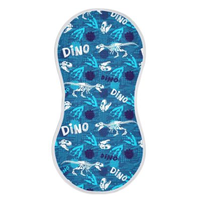 Sletend Muslin Baby Burp Cloths Set of 1, Soft Dinosaur Fossil Cartoon Absorbent Muslin Washcloths, Bibs, Face Towel for Newborn Boys Girls, 22 x 11 Inch