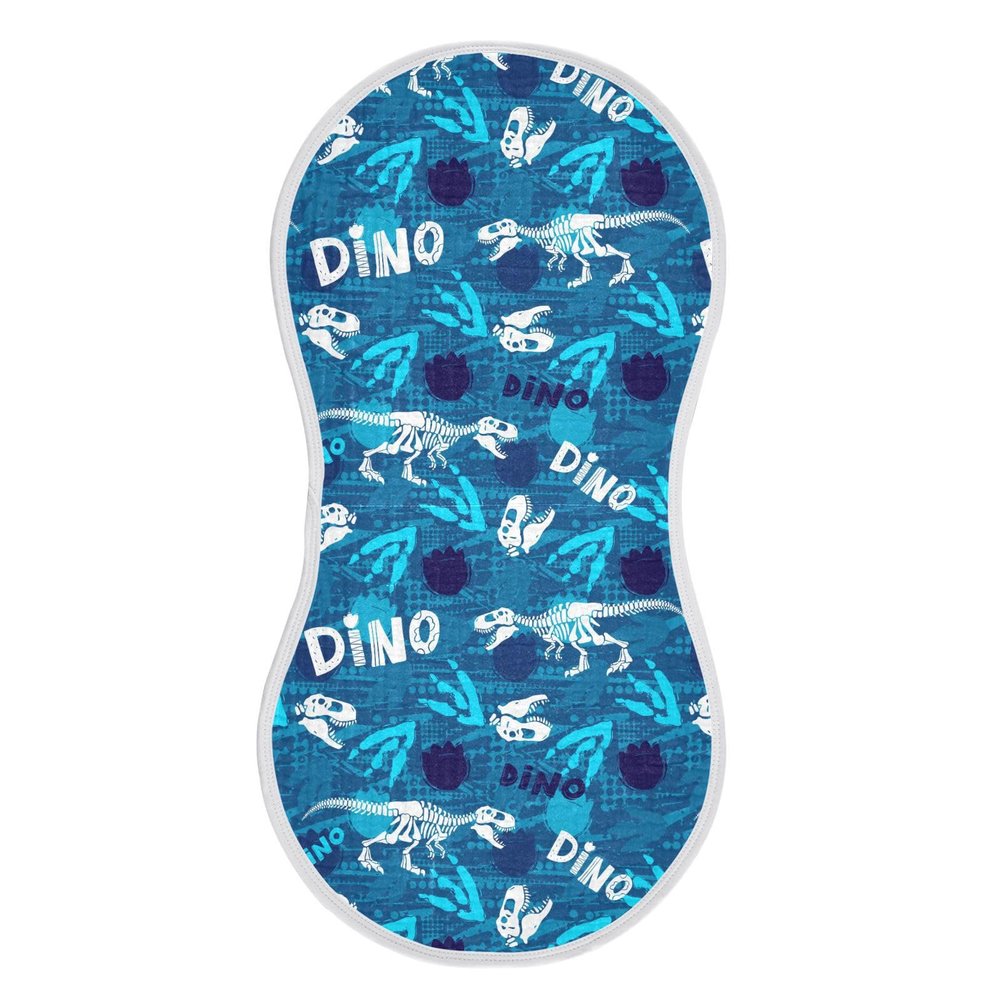 Sletend Muslin Baby Burp Cloths Set of 1, Soft Dinosaur Fossil Cartoon Absorbent Muslin Washcloths, Bibs, Face Towel for Newborn Boys Girls, 22 x 11 Inch