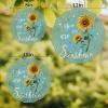 Farmhouse Sunflower Bee on Turquoise Wind Spinner for Garden Yard 3D Stainless Steel Hanging Wind Spinners, You are My Sunshine Spinners Outdoor Metal Decor for Lawn Patio Home view 4