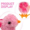 CIYODO 5pcs Wind Up Plush Chick for Interactive Jumping Chicken Party Favors with Clockwork Mechanism Handheld Animal for Classroom Rewards and Goodie Bags view 3
