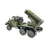 1/16 Scale RC Car Model, Full Proportional Steering 6WD Climbing Truck with 370 Motor, BM-21 Military Remote Control Rocket Launcher Vehicle for Adults view 2