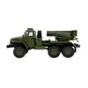 1/16 Scale RC Car Model, Full Proportional Steering 6WD Climbing Truck with 370 Motor, BM-21 Military Remote Control Rocket Launcher Vehicle for Adults view 4