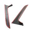 1Pair Plastic Rear Window Side Spoiler Compatible for Audi A6 C7 Avant 2012-2018 Left+Right view 3
