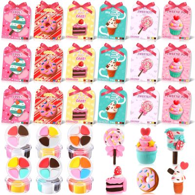 Capoda 18 Sets Valentine's Day DIY Craft Kit Air Dry Clay Kits DIY Modeling Clay Valentine Art Crafts Gifts Set for Party Favors Home Art Projects Fun Activities Supplies