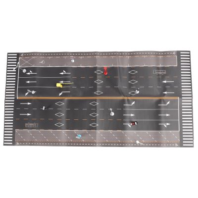 Fdit Safe and Reliable Miniature Road Infrastructure Model, Children's Decorative Toys Set, ABS Figurines, Table Decoration (English Style B)