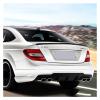 Compatible for Mercedes Benz C-Class W204 C180 C200 C220 C260 C300 2007-2014 Rear Trunk Lid Boot Ducktail Lip Spoiler Wings Car Accessories(Carbon Printing) view 4