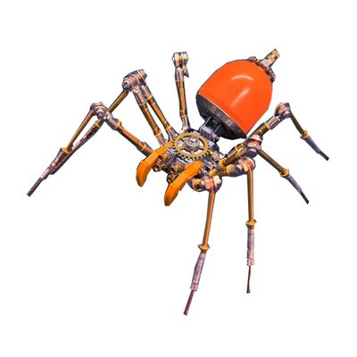 173PCS 3D Metal Spider Model Kit, Mechanical DIY Assembly Puzzle Model for Adults, No Glue Required Collectible Desk Ornament