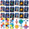 Capoda 18 Sets Outer Space Air Dry Clay Kit for Kids Space Craft Kit Gifts DIY Modeling Clay Art Crafts Set for Kids Party Favors School Prizes Classroom Exchange Gift Toys Fun Activities view 1