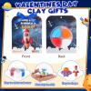 Capoda 18 Sets Outer Space Air Dry Clay Kit for Kids Space Craft Kit Gifts DIY Modeling Clay Art Crafts Set for Kids Party Favors School Prizes Classroom Exchange Gift Toys Fun Activities view 3