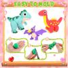 Capoda 18 Sets Valentine's Day Gifts Craft Kit Air Dry Clay Kits DIY Modeling Clay Valentines Art Crafts Set for Kids Party Favors School Prizes Classroom Exchange Gift Activities view 4